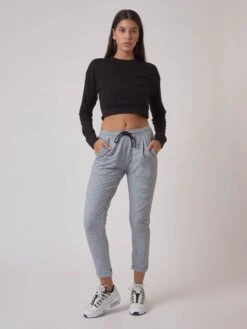 Pantalon à Carreaux Avec Bas à Revers