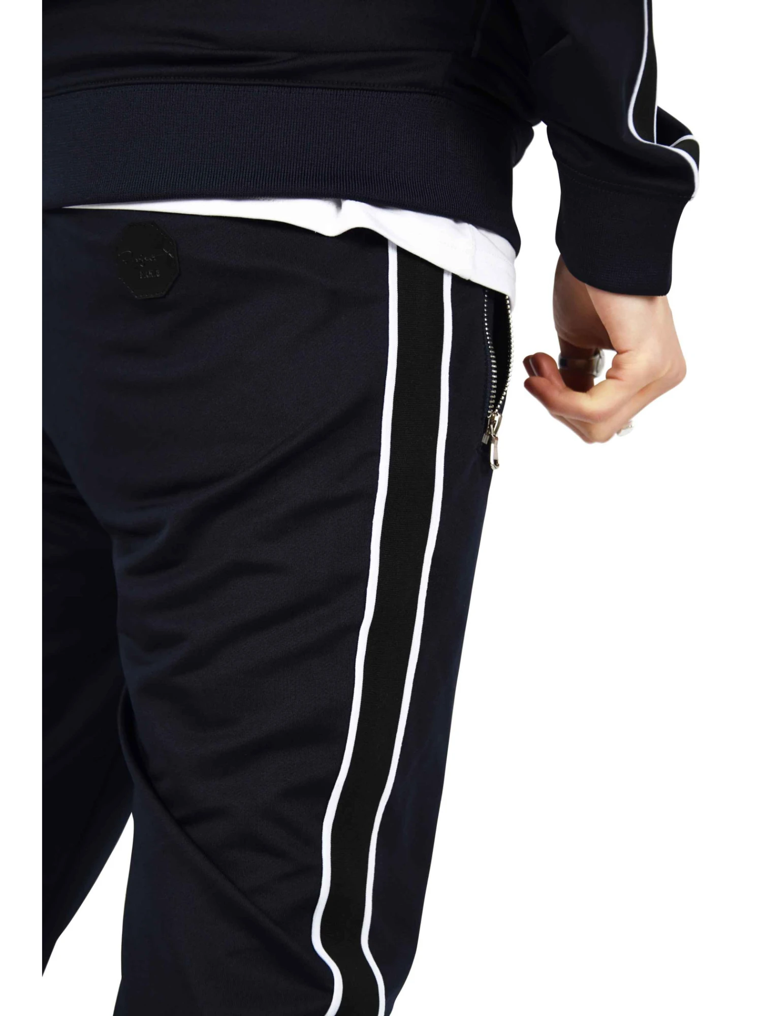 Pantalon De Jogging Bandes Latérales Bicolores Contrastantes – Image 2