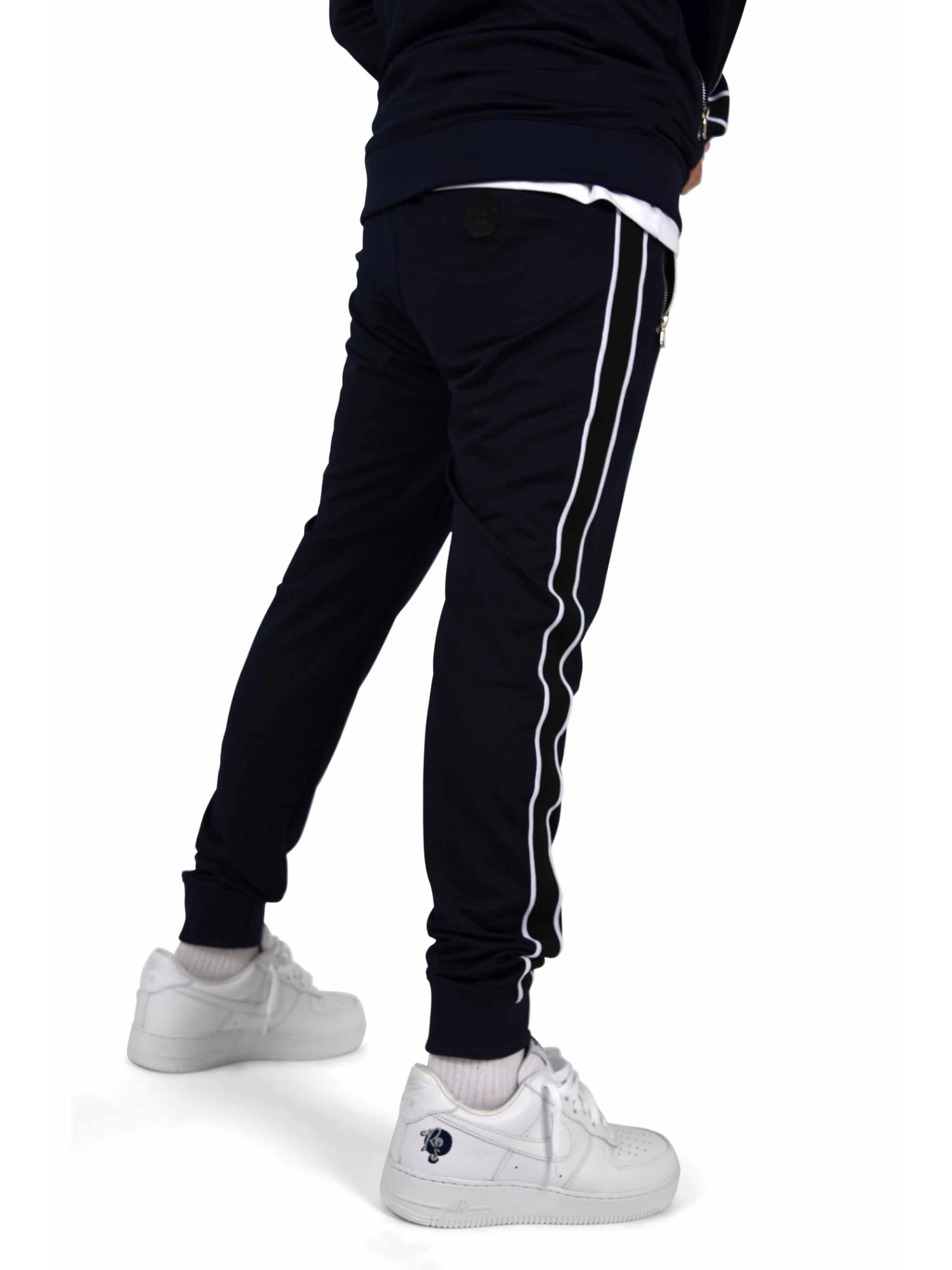 Pantalon De Jogging Bandes Latérales Bicolores Contrastantes – Image 3