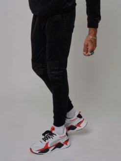 Pantalon De Jogging Velvet à Empiècement Clous Dorés