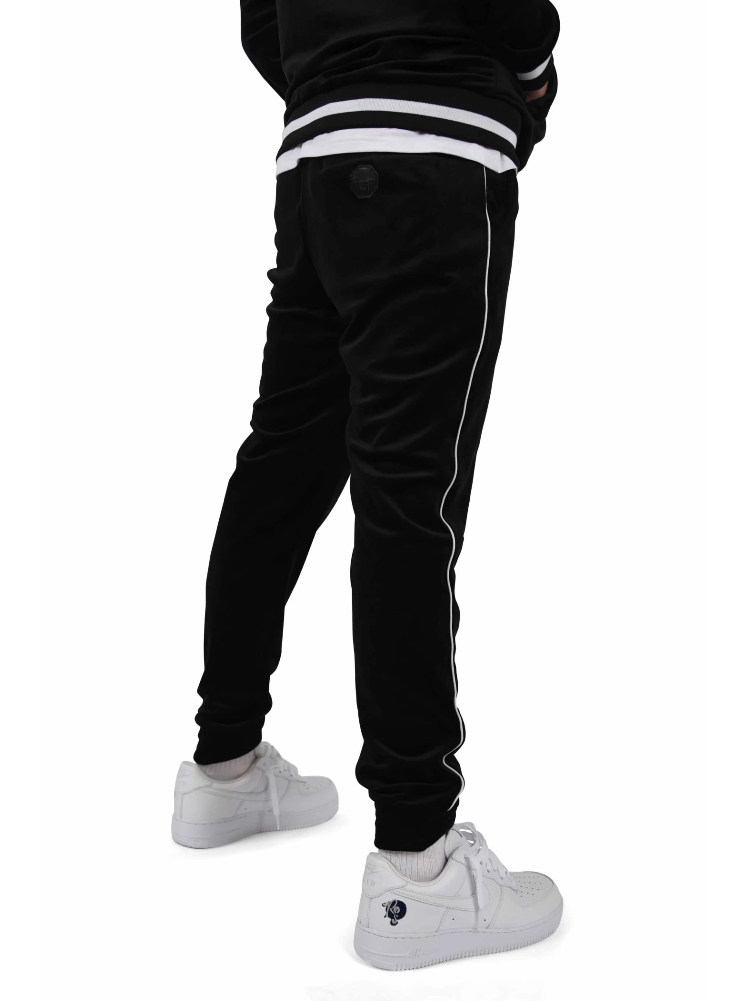 Pantalon Jogging Velvet à Liserés – Image 5