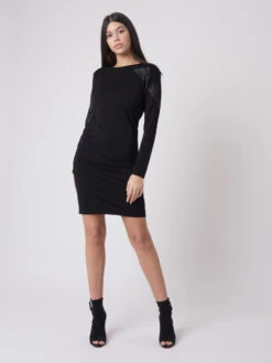 Robe Manches Longues Zip Dos