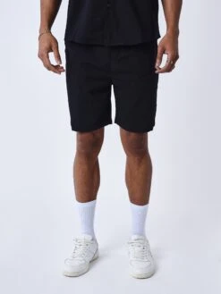 Short Texturé Brodé