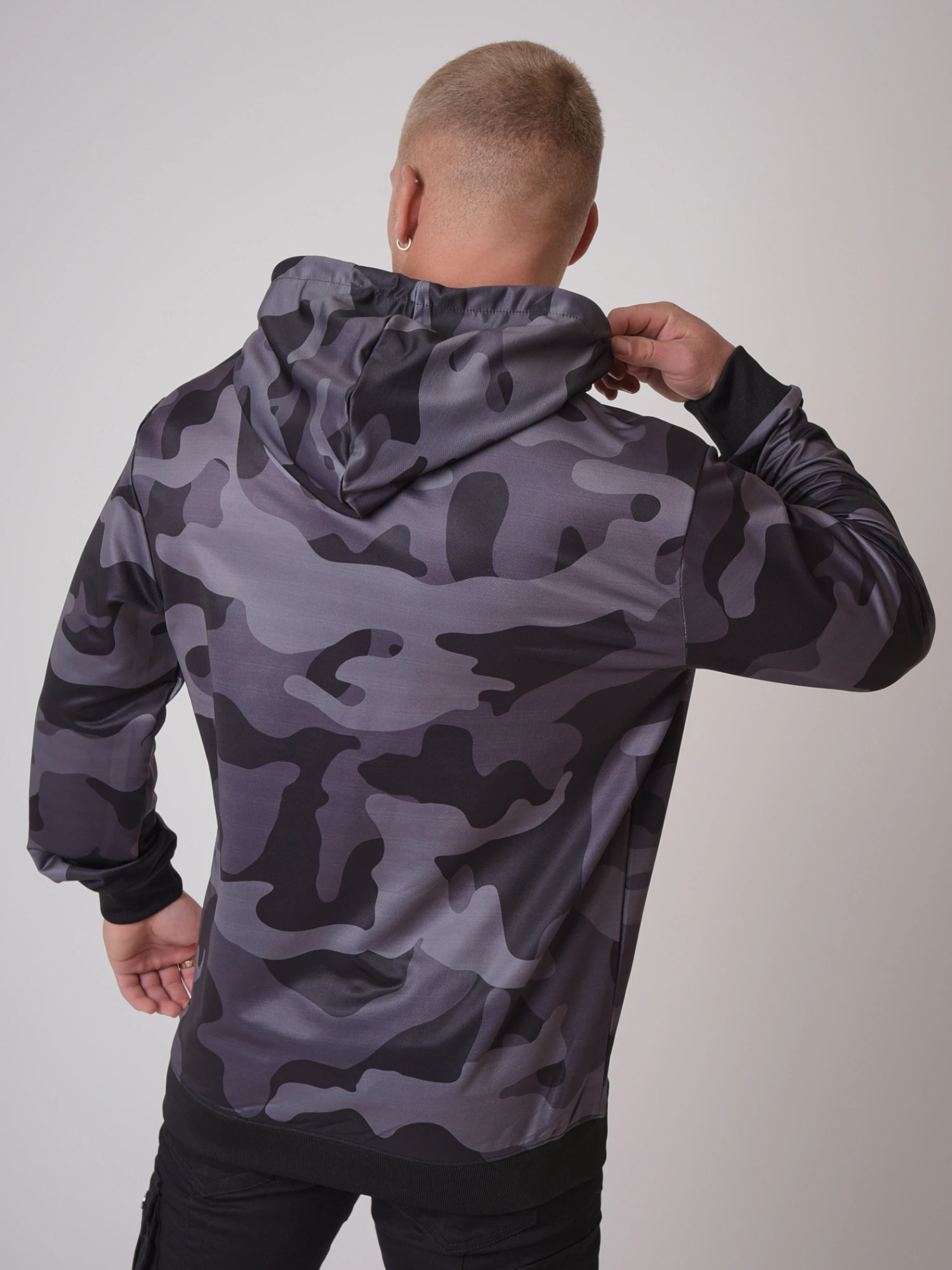 Sweat à Capuche Motif Camouflage Avec Broderie Logo Project X Paris – Image 3