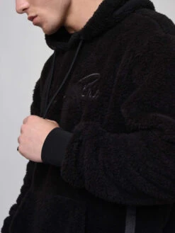 Sweat Capuche Imitation Peau De Mouton