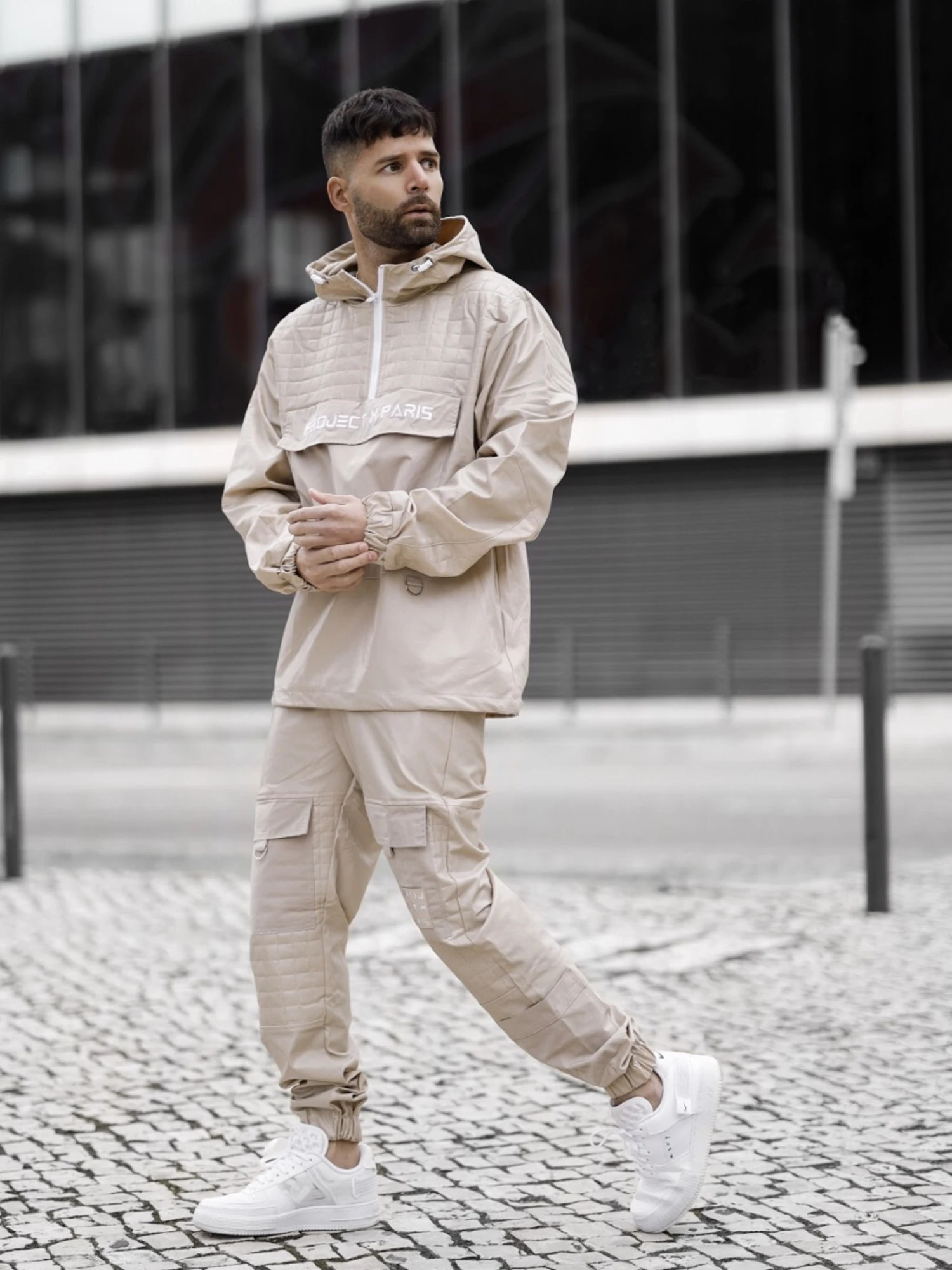 Sweat Enfilable Simili Cuir Empiècement Matelassé – Image 4