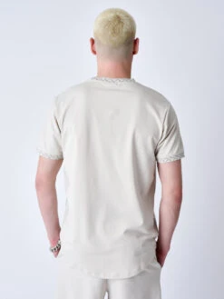 Tee Shirt à Détails Tissé Labyrinthe