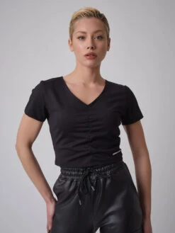 T-shirt Court Froncé