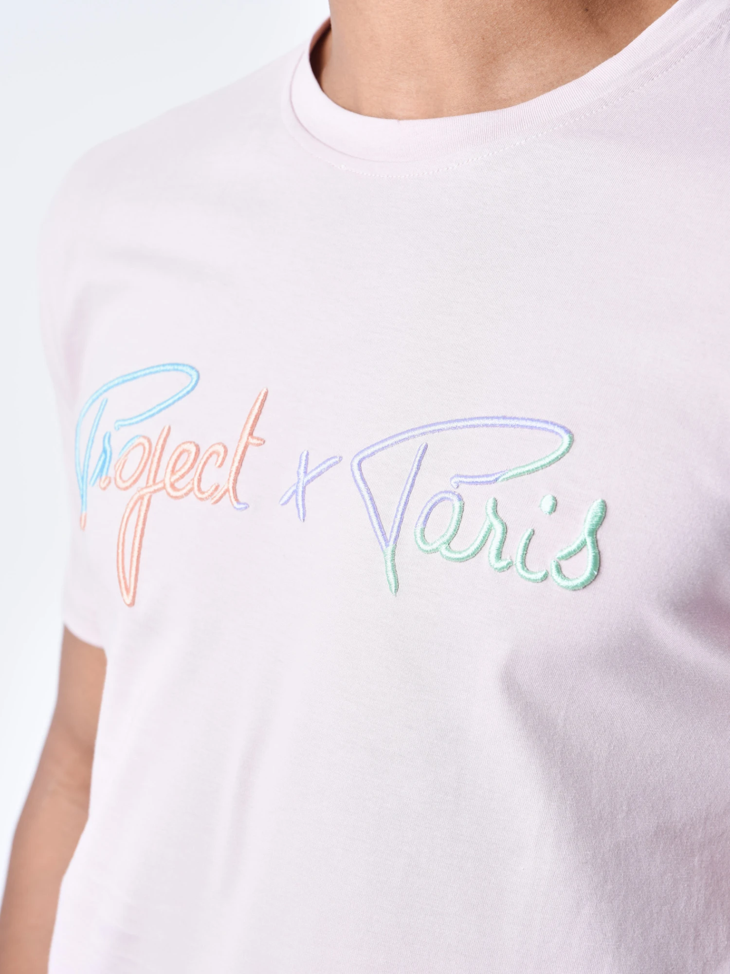 T-shirt Signature Logo Arc-en-ciel Broderie – Image 4