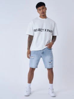 Short En Jean Effet Déchiré