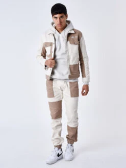 Blouson Empiècements Bicolore