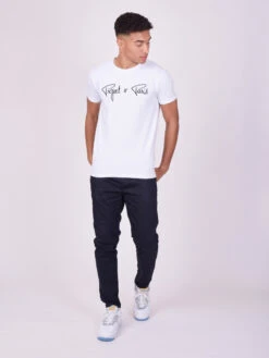 Pantalon Basic Slim Broderie Logo