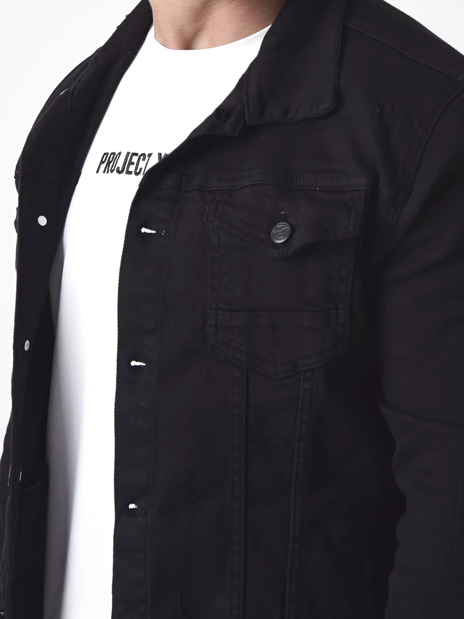 Veste Courte Denim Basic – Image 3