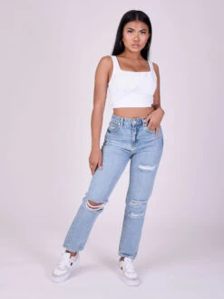 Jean Taille Haute Déchiré