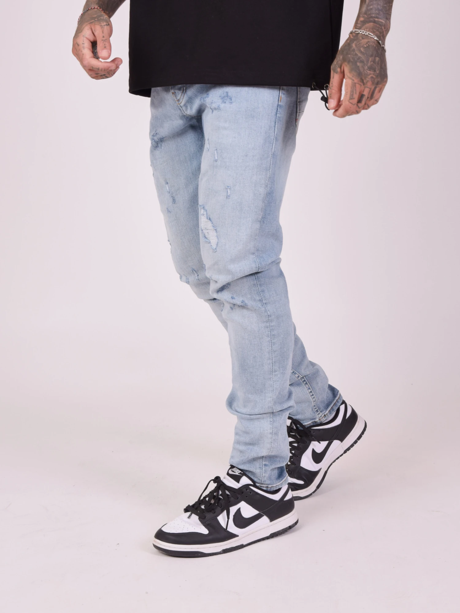 Jean Regular Effet Tacheté/gratté – Image 5