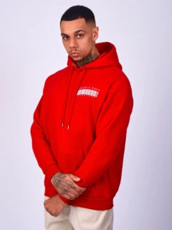 Sweat à Capuche Basic Graphisme Code Barre