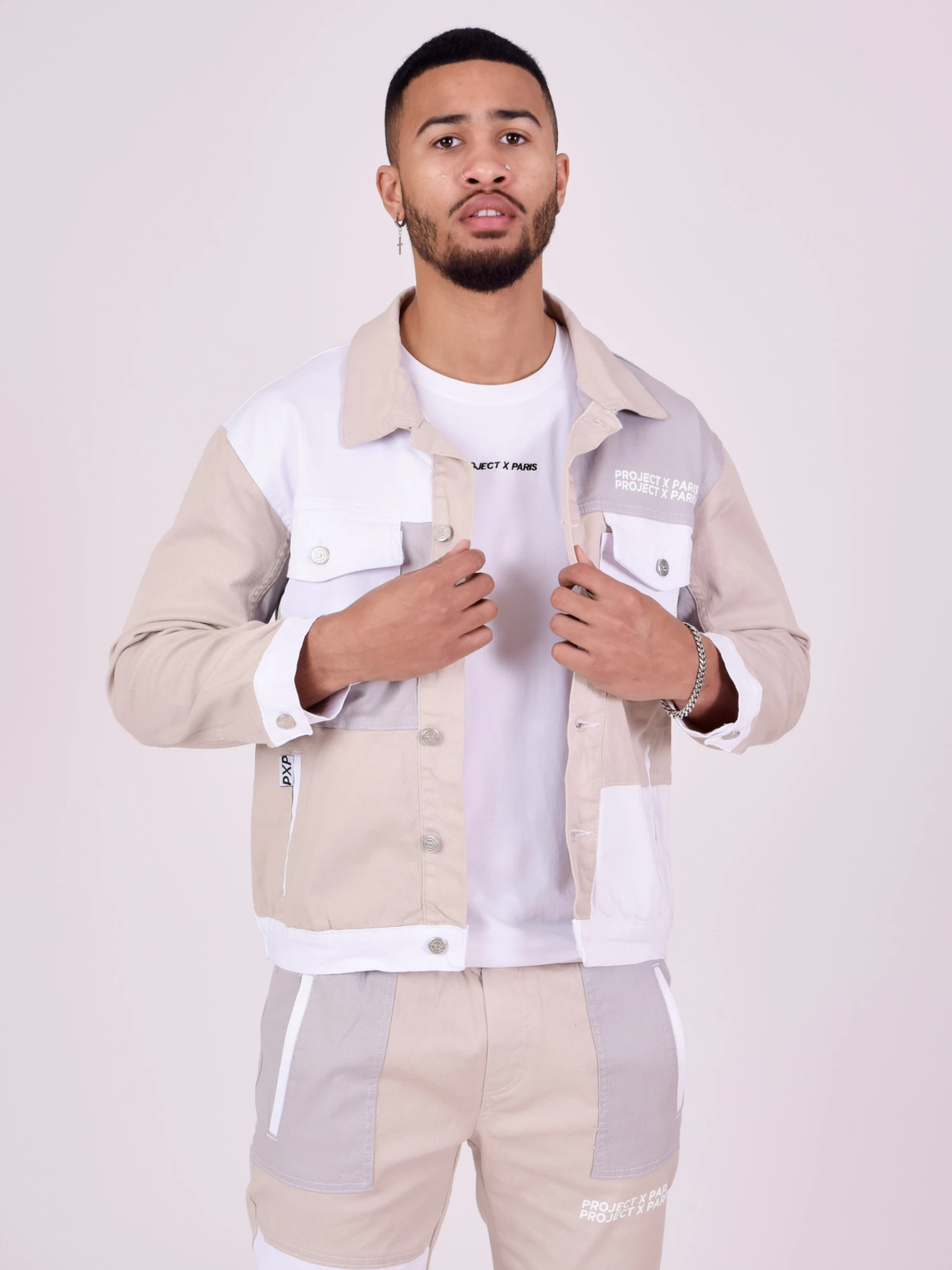 Veste Denim Tricolore – Image 3