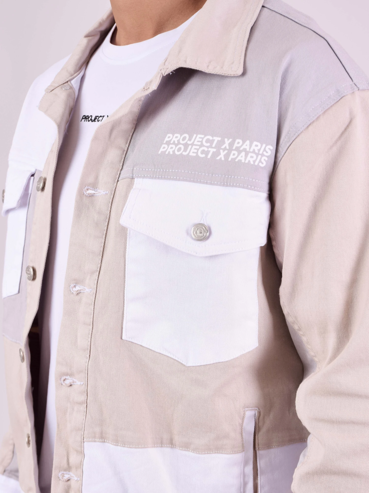 Veste Denim Tricolore – Image 5