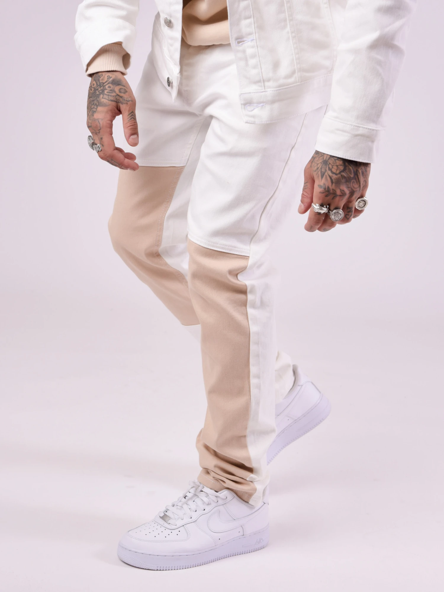 Pantalon Denim Bicolore – Image 2