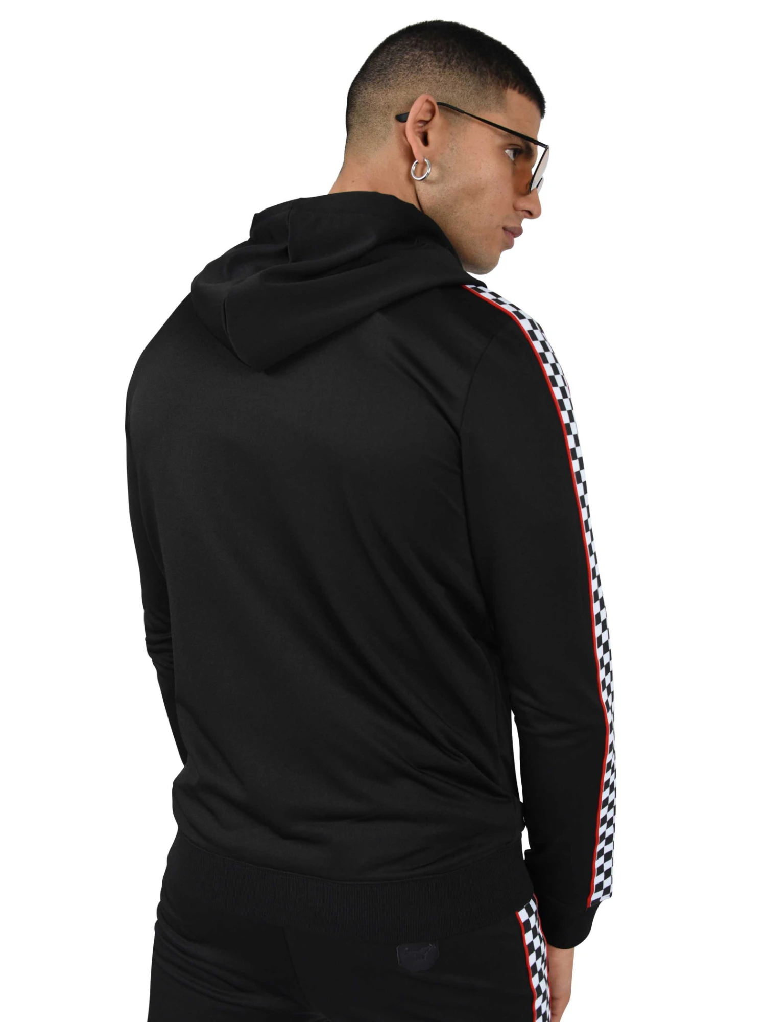 Veste à Capuche Bandes Damier Et Liserés – Image 2