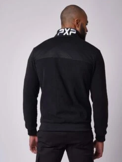 Veste Col Montant En Polaire Et En Tissus Mesh