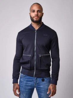 Veste Col Teddy Avec Maxi Poche Zippée