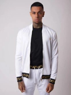 Veste Col Teddy écritures Dorées