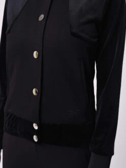 Veste Col Teddy, Empiècement Velvet