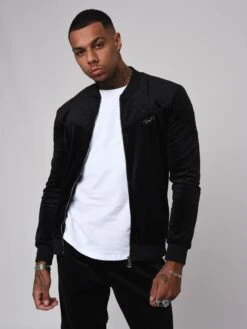 Veste Col Teddy En Velvet