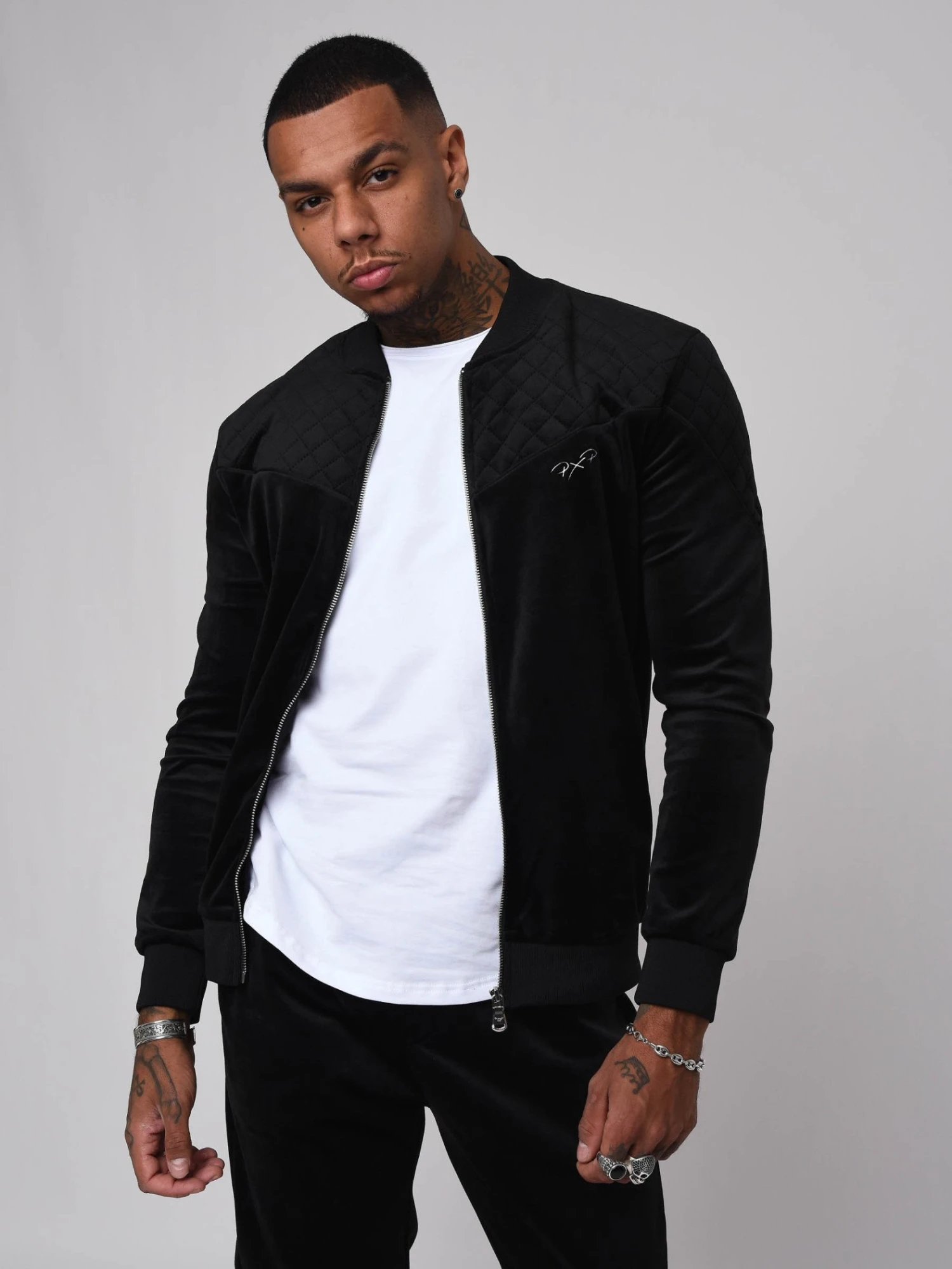 Veste Col Teddy En Velvet