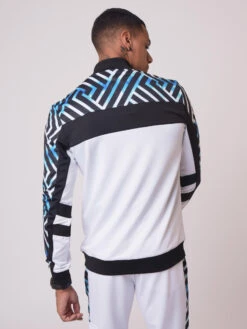 Veste Col Teddy Imprimé Graphique