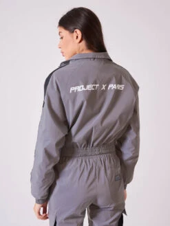 Veste Courte Poches Oversize