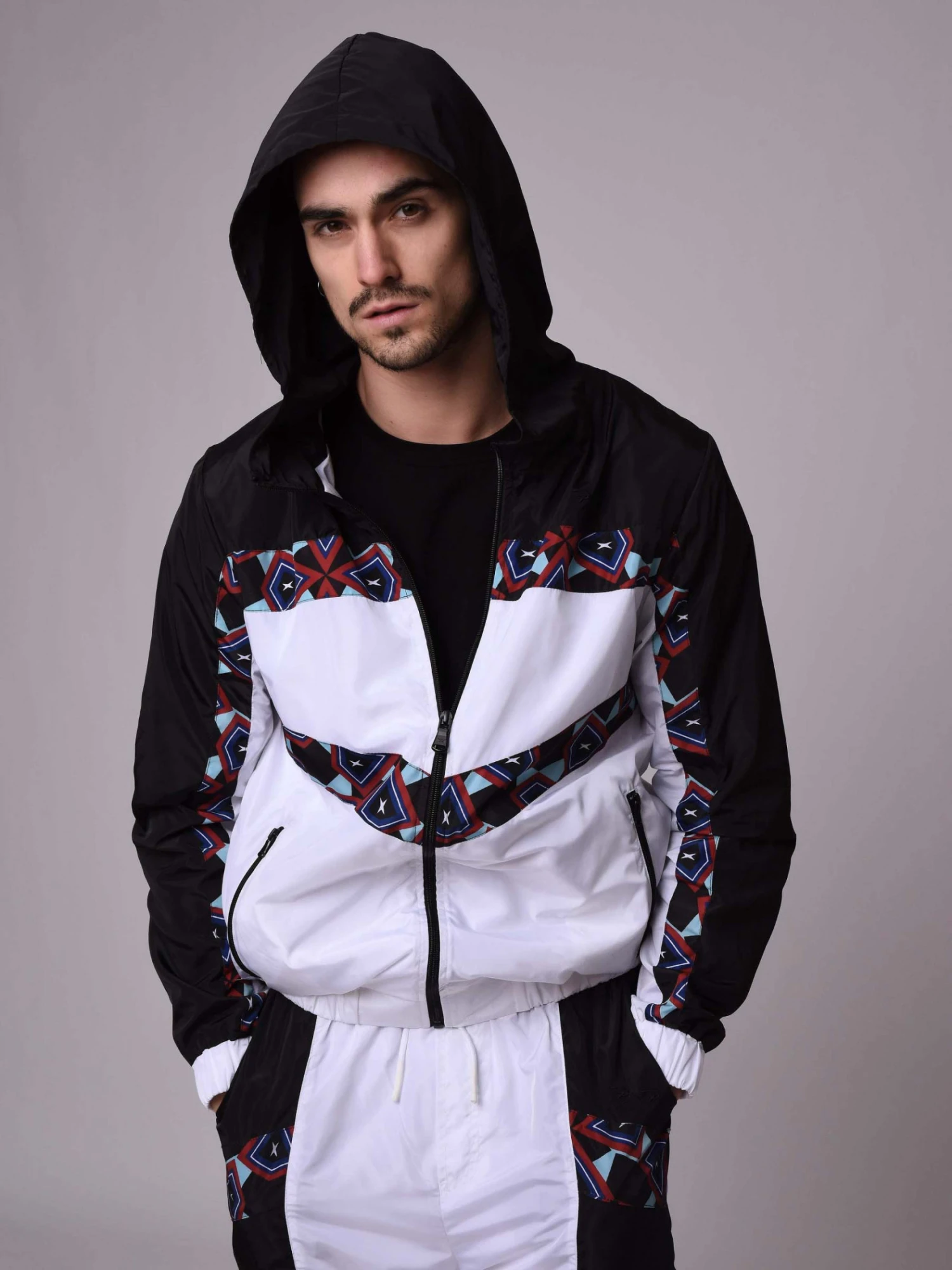 Veste Empiècement Motif Wax – Image 2