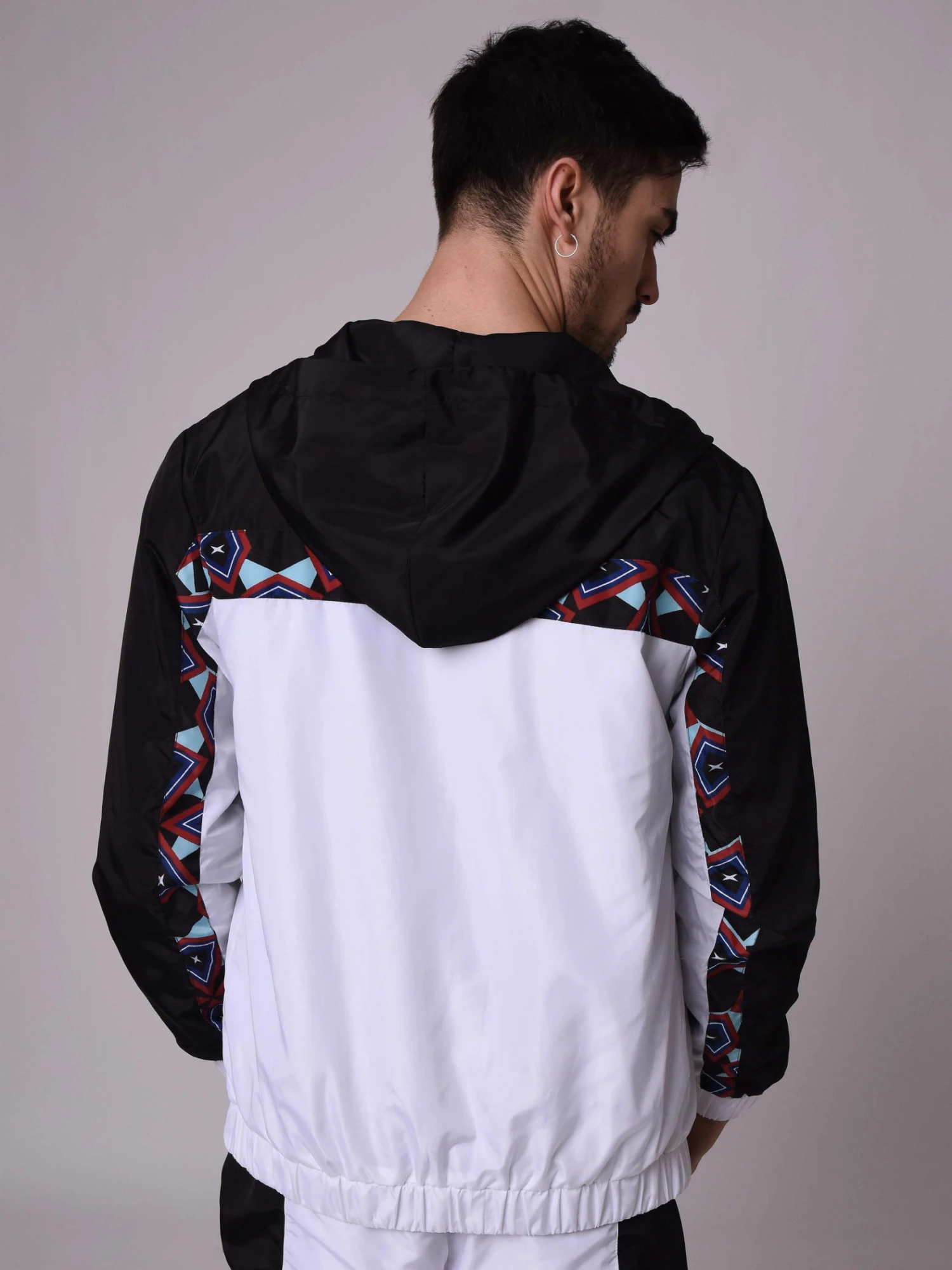 Veste Empiècement Motif Wax