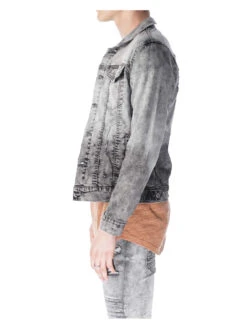 Veste En Jean Bouton Delavée