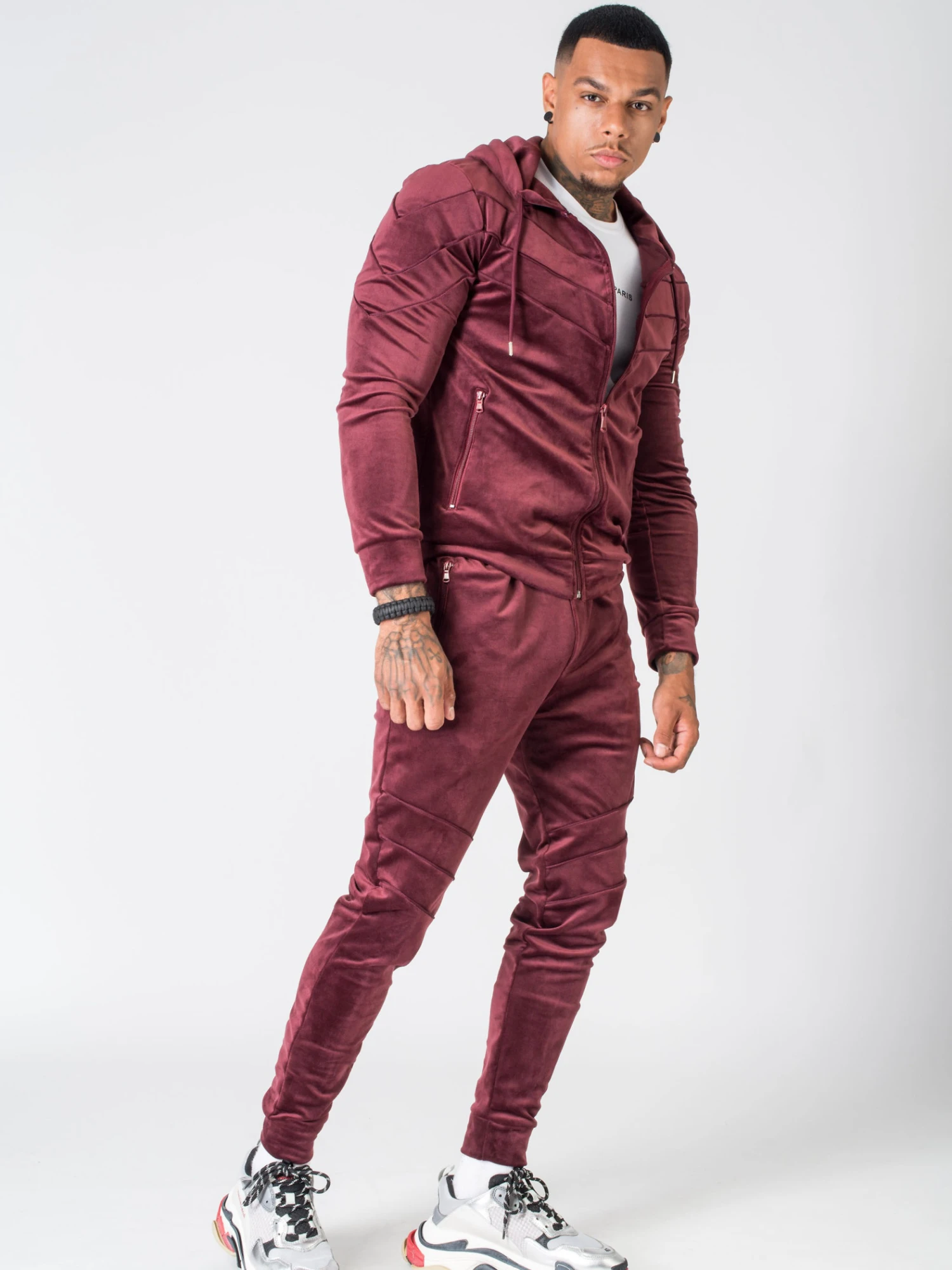 Veste En Velours Pipings Ton Sur Ton – Image 4