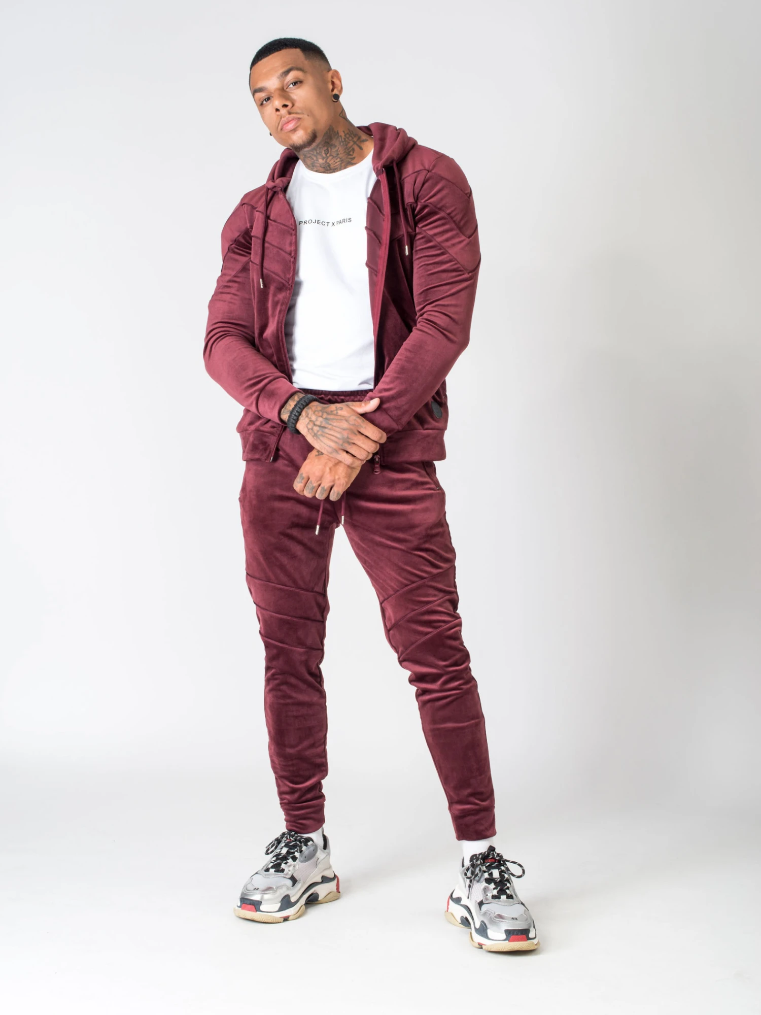 Veste En Velours Pipings Ton Sur Ton – Image 6