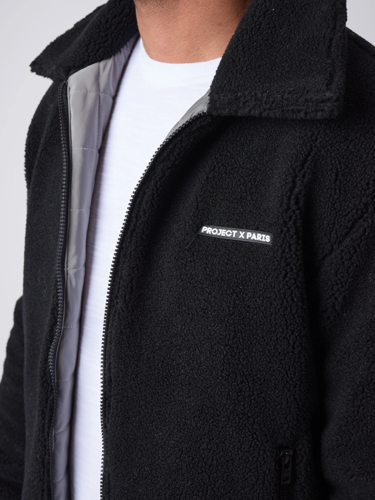 Veste Reversible Matelassage CarrĂ© Et Imitation Peau De Mouton â Image 5