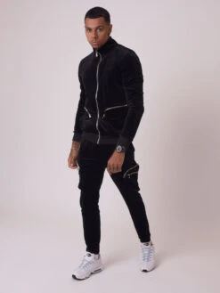 Veste Zippée Velvet Avec Poches à Relief